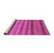 Sideview of Machine Washable Abstract Purple Modern Area Rugs, wshabs3668pur