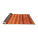 Sideview of Abstract Orange Modern Rug, abs3668org