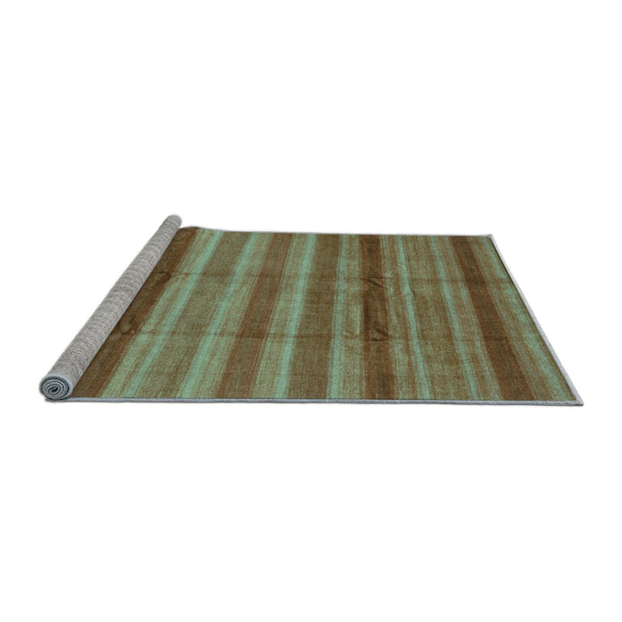 Sideview of Machine Washable Abstract Light Blue Modern Rug, wshabs3668lblu