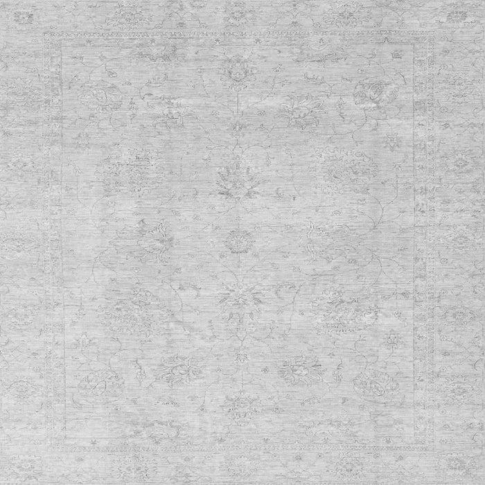 Square Oriental Gray Traditional Rug, abs3669gry