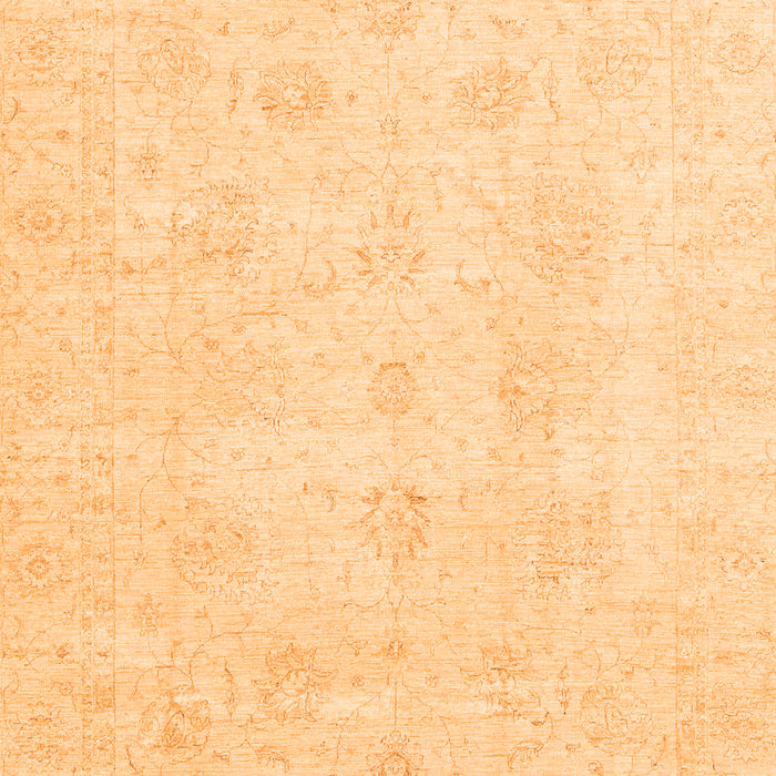 Machine Washable Oriental Orange Traditional Area Rugs, wshabs3669org