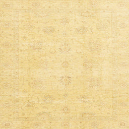 Square Abstract Chrome Gold Yellow Oriental Rug, abs3669