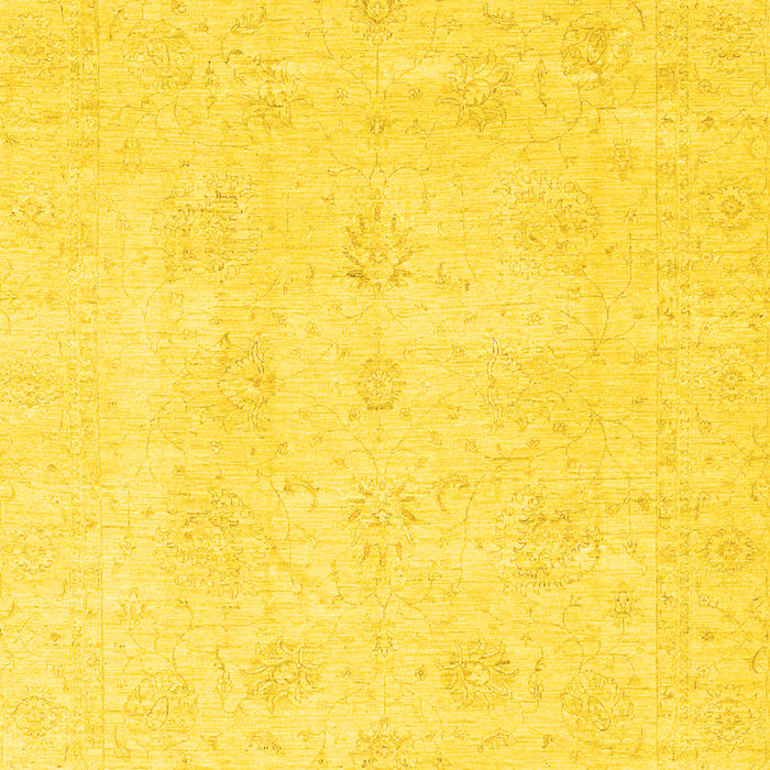 Oriental Yellow Traditional Rug, abs3669yw