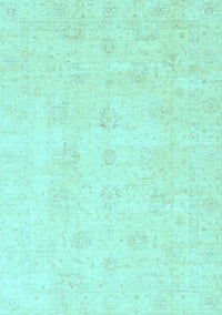 Oriental Light Blue Traditional Rug, abs3669lblu