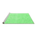 Sideview of Machine Washable Oriental Emerald Green Traditional Area Rugs, wshabs3669emgrn