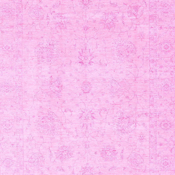 Machine Washable Oriental Pink Traditional Rug, wshabs3669pnk