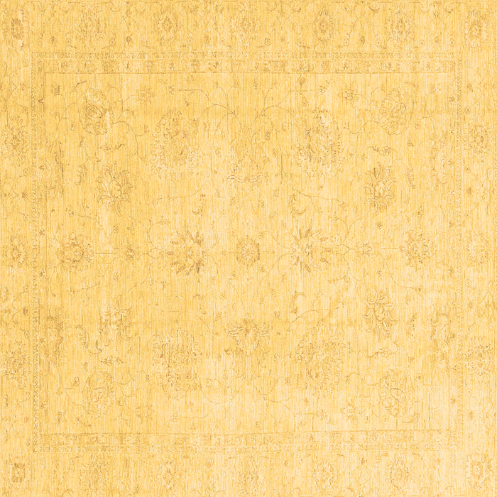 Square Machine Washable Oriental Brown Traditional Rug, wshabs3669brn