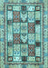 Abstract Light Blue Modern Rug, abs366lblu