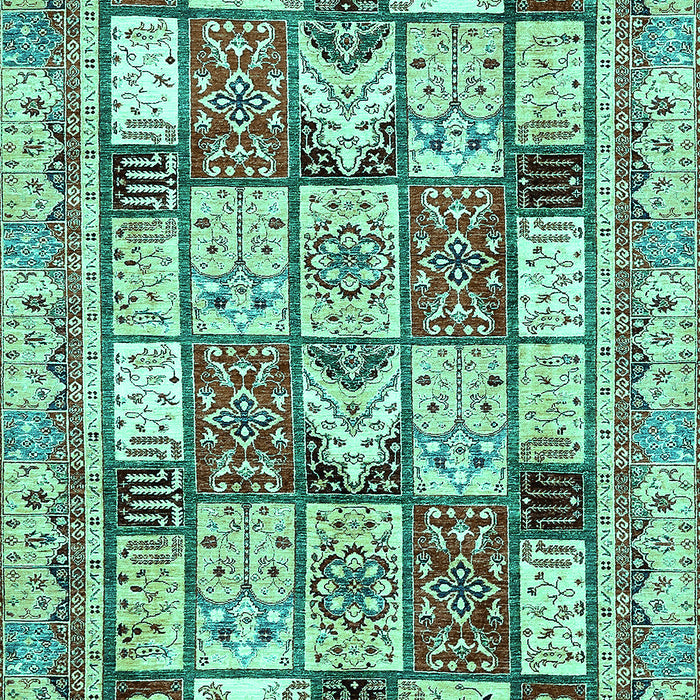Machine Washable Abstract Turquoise Modern Area Rugs, wshabs366turq