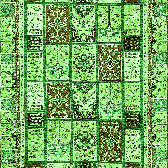 Abstract Green Modern Rug, abs366grn