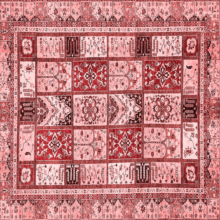 Abstract Red Modern Rug, abs366red
