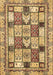 Abstract Brown Modern Rug, abs366brn