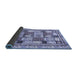 Sideview of Abstract Blue Modern Rug, abs366blu