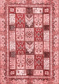 Abstract Red Modern Rug, abs366red