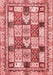 Abstract Red Modern Area Rugs