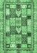 Abstract Emerald Green Modern Rug, abs366emgrn