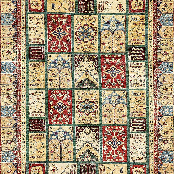 Machine Washable Abstract Brown Gold Rug, wshabs366