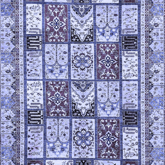 Machine Washable Abstract Blue Modern Rug, wshabs366blu