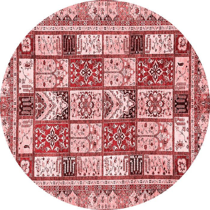 Machine Washable Abstract Red Modern Rug, wshabs366red