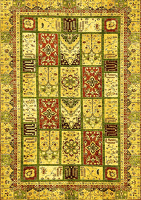 Abstract Yellow Modern Rug, abs366yw