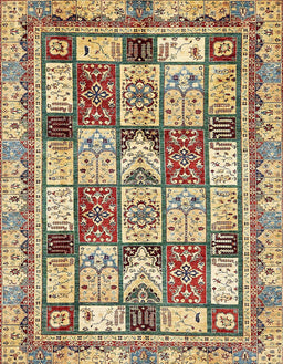 Abstract Brown Gold Modern Rug, abs366