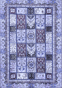 Abstract Blue Modern Rug, abs366blu