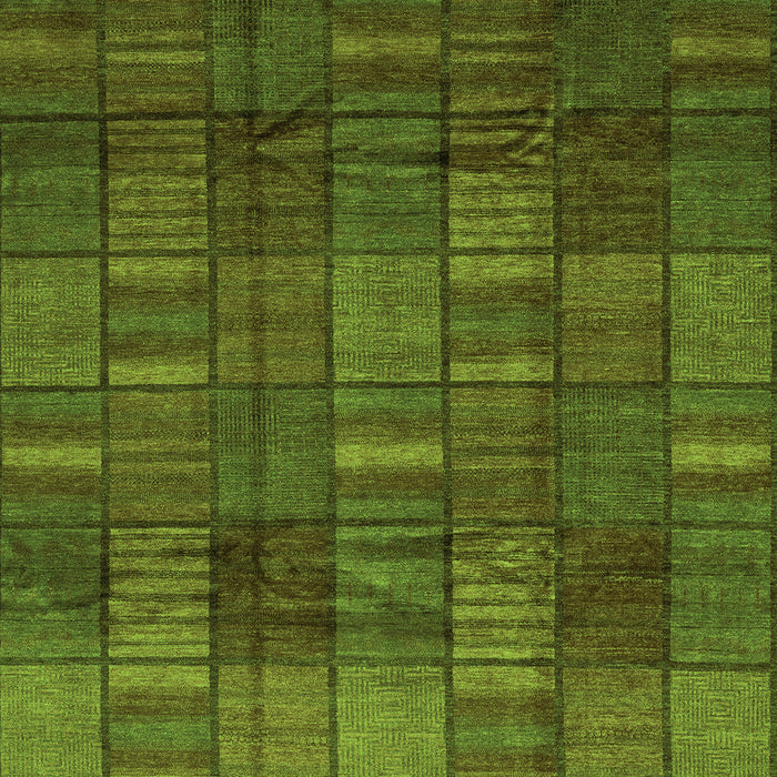 Abstract Green Modern Rug, abs3670grn