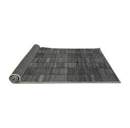 Sideview of Abstract Gray Modern Rug, abs3670gry