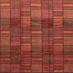 Square Abstract Red Modern Rug, abs3670