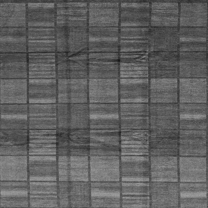 Square Abstract Gray Modern Rug, abs3670gry