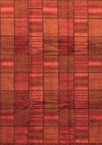 Abstract Orange Modern Rug, abs3670org