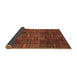 Sideview of Abstract Brown Modern Rug, abs3670brn