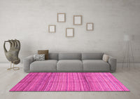 Machine Washable Abstract Pink Modern Rug, wshabs3671pnk