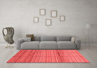 Machine Washable Abstract Red Modern Rug, wshabs3671red