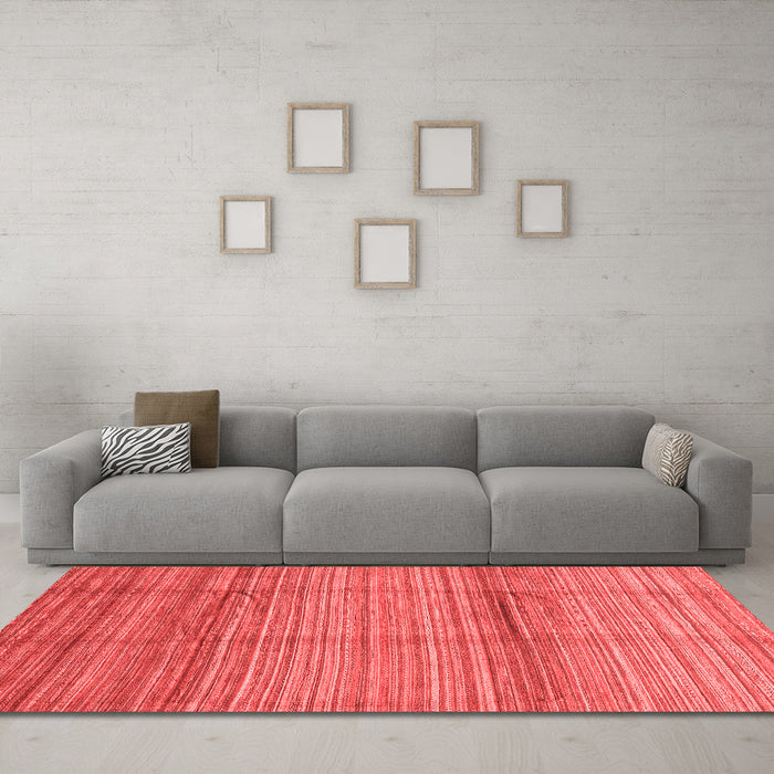 Modern Red Washable Rugs