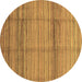 Round Abstract Brown Modern Rug, abs3671brn