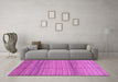 Machine Washable Abstract Purple Modern Area Rugs in a Living Room, wshabs3671pur