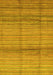 Abstract Yellow Modern Rug, abs3671yw