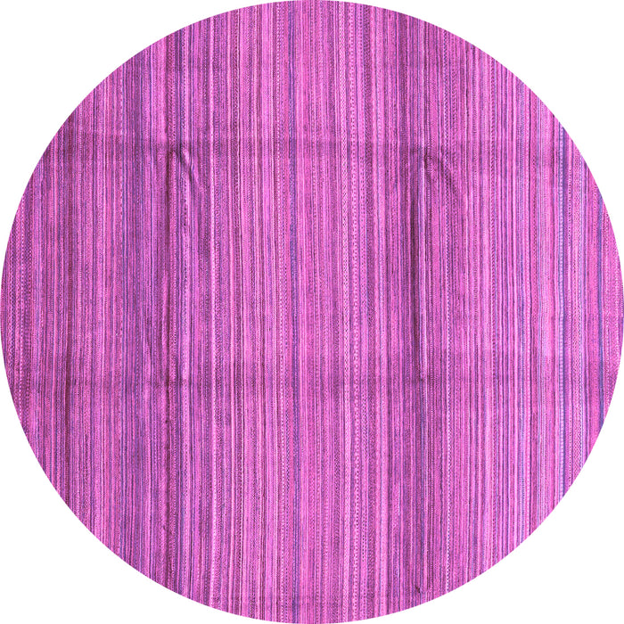 Round Machine Washable Abstract Purple Modern Area Rugs, wshabs3671pur