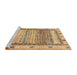 Sideview of Machine Washable Abstract Light Brown Rug, wshabs3672