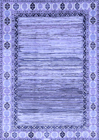 Abstract Blue Modern Rug, abs3672blu