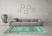 Machine Washable Abstract Light Blue Modern Rug in a Living Room, wshabs3672lblu