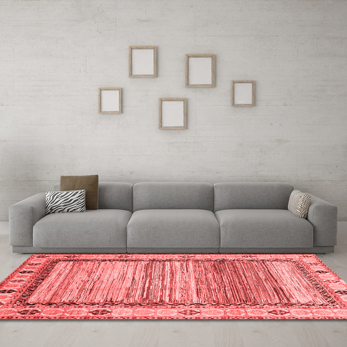 Modern Red Washable Rugs