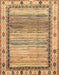 Machine Washable Abstract Light Brown Rug, wshabs3672