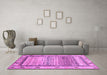 Machine Washable Abstract Purple Modern Area Rugs in a Living Room, wshabs3672pur