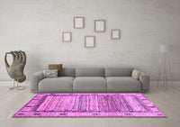 Machine Washable Abstract Purple Modern Rug, wshabs3672pur