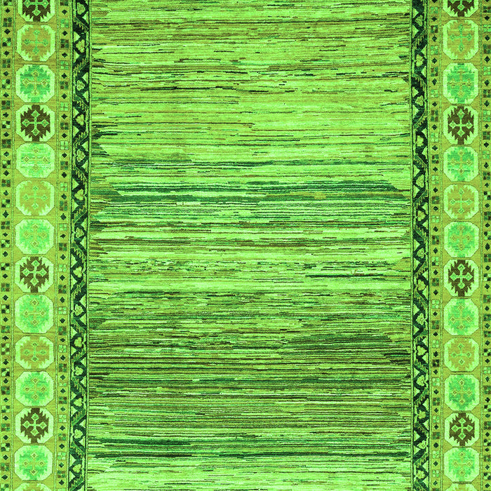 Machine Washable Abstract Green Modern Area Rugs, wshabs3672grn