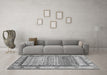 Machine Washable Abstract Gray Modern Rug in a Living Room,, wshabs3672gry