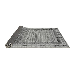 Sideview of Abstract Gray Modern Rug, abs3672gry