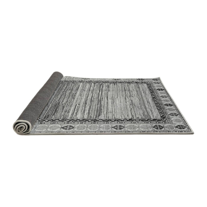 Sideview of Abstract Gray Modern Rug, abs3672gry